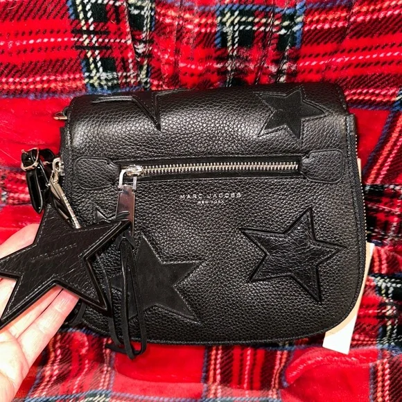 Rare Amazing New nwt Marc Jacob’s flap clip on shoulder strap Star fob S… - Picture 6 of 12
